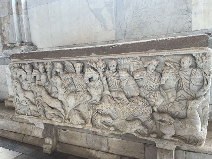 カンポサントの古代ローマ時代の石棺