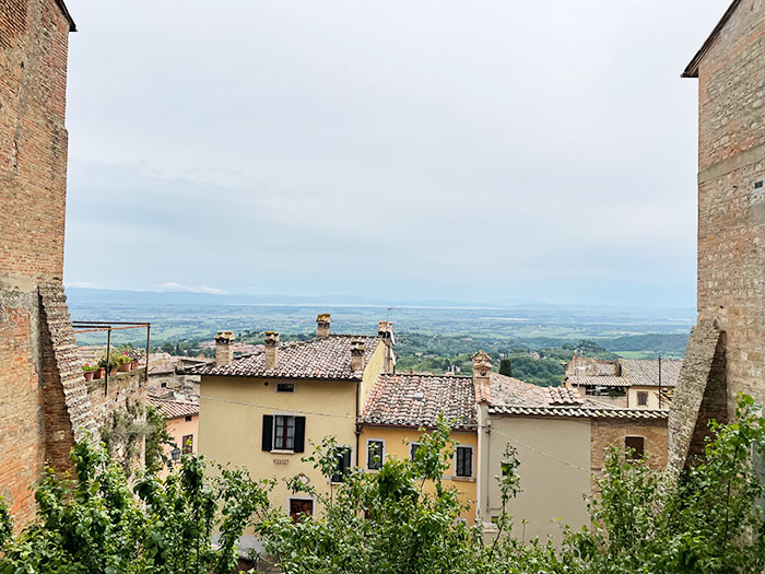モンテプルチャーノからの眺め東側